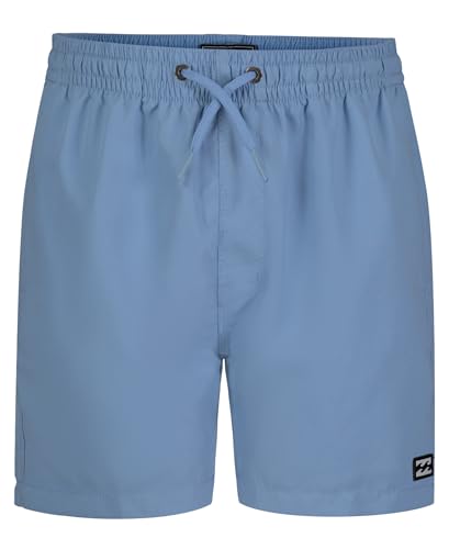 Billabong Boys' Layback 4-Way Stretch Swim Trunks with UPF 50+ Sun Protection, Quick Dry Bathing Suit, Sky Blue All Day, XL18/20
