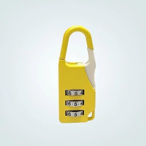 ATETO Combination Travel Number Lock | Portable Luggage Lock | 3 Digit Code Number Pad Lock | Sliding Combination Lock | Anti Theft Protection Tool for Luggage/Travel (Pack of 1,Multicolor)-image-34