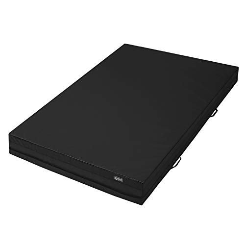 ALPIDEX Weichbodenmatte Matte Turnmatte Fallschutz 200 x 100 x 20 cm mit Anti-Rutschboden und Tragegriffen, Farbe:Schwarz ALPIDEX Weichbodenmatte Matte Turnmatte Fallschutz 200 x 100 x 20 cm mit Anti-Rutschboden und Tragegriffen, Farbe:Schwarz