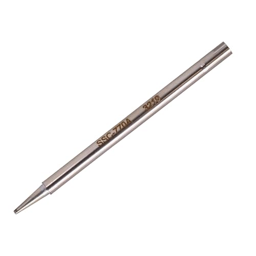 Image of Metcal SSC-770A Series SSC Hand Soldering Cartridge for Most Standard Applications, 775F Maximum Tip Temperature, Long Reach Chisel, 1.78mm Tip Size, 16.5mm Tip Length