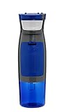 AVEX Kangaroo Autoseal Water Bottle with Storage, 24oz, Blue