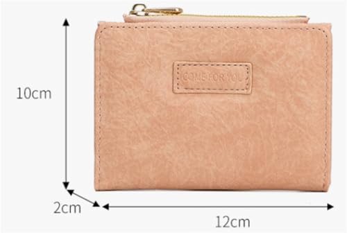 Retro Folding Wallet Art Buckle Coin Purse(Pink)2