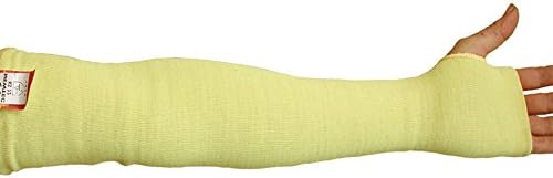 Ultimate Industrial KKSL-22 KKSL Kevlar Cut Resistant Sleeve Single Sleeve, 22 Inches, Yellow