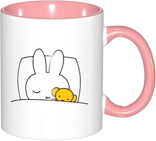 マグカップ ミッフィー コーヒーコップ 330ml 陶器 食器 セラミック 耐熱カップ おしゃれ 北欧 お茶 牛乳 朝食マグ 電子レンジ対応 大容量 軽量 雑貨 ボックス付き 誕生日 プレゼント