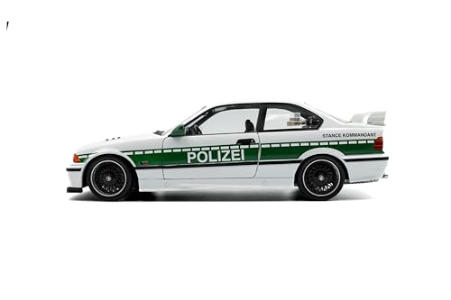 Modelo a escala 1:18 BMW E36 M3 Coupe policía blanco miniatura 5