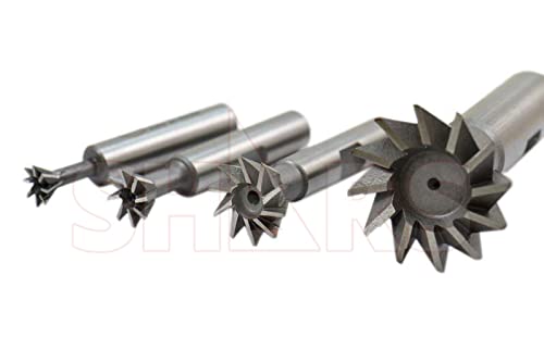 Shars 404-1620 4 Pieces 60 Degree Hss Dovetail Cutter Set 404-1620 P) thumb #2