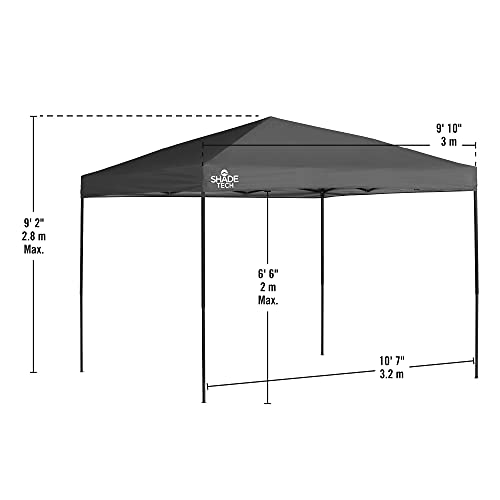 Quik Shade 10 X 10 Ft. Straight Leg Canopy, Red #TOP3