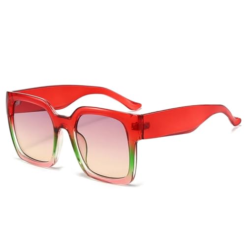 Lunettes de soleil rétro rouge UV400 parfaites pour vos terrasses et plages