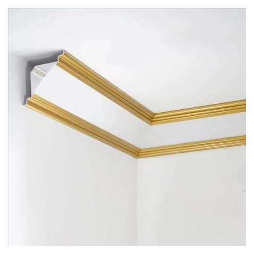 LED Crown Molding Lighting - Natynkowe aluminiowe kanały świetlne do szafek, regałów na książki i schodów - 10 sztuk nowoczesnych opraw dekoracyjnych do domu