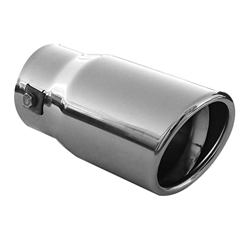 Embout Tuyau De Sortie Pot D'échappement 58mm Diamètre Intérieur Acier Inoxydable Chrome