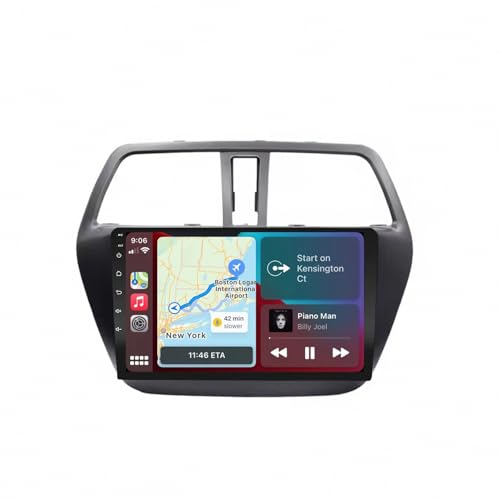 Radio coche 2 DIN para Suzuki S-Cross 2014-2017 con Carplay y cámara trasera