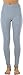 ToBeInStyle Women's Single Medium Weight Breathable Cotton-Spandex Leggings - Heather Gray - Medium