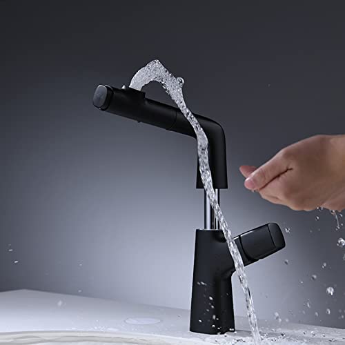 Robinet mitigeur de lavabo et cuisine extractible à levier unique