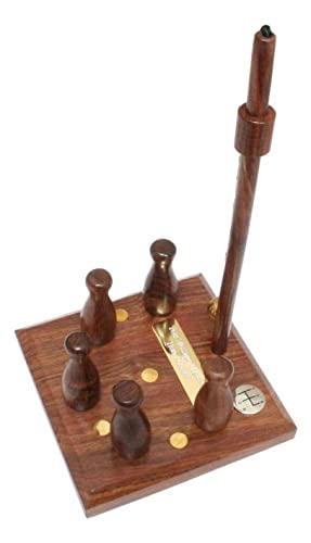 Gear Stick Wooden Bar Skittles Tabletop Game Set Pub Gift With Personalised Engraving 496