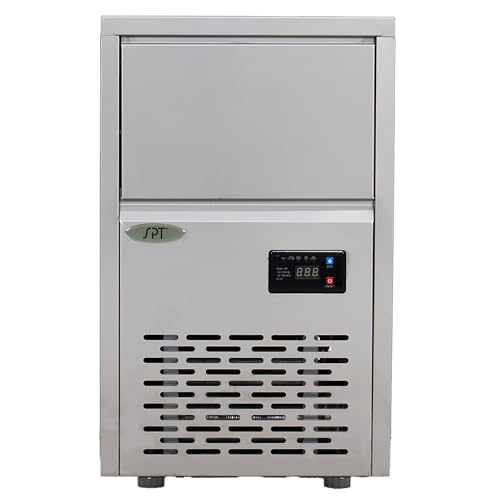 Image of SPT SZB-42 88-lb Automatic Flake Ice Maker in Stainless Steel with Inline Water Filter