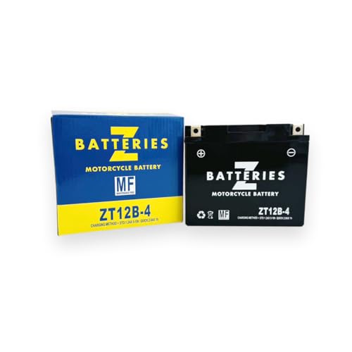 Z BATTERIES バイクバッテリー YT12B-BS GT12B-4 FT12B-4 ユアサ 古河 互換 ZT12B-4 シールド型 AGM 充電済み ST12B-4 BM12B-4 ドラッグスター 4TR フェーザー FZ6-S FZ400