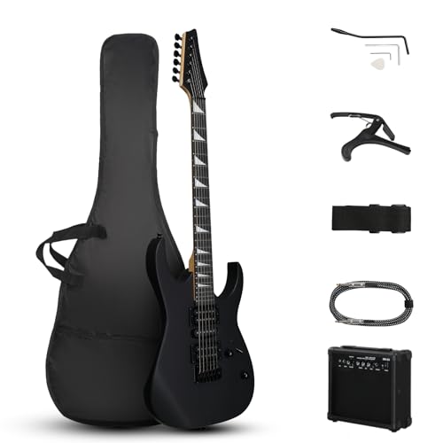 Bonnlo 39" Electric Guitar Beginner Kit with 20W Amp, HSH Pi