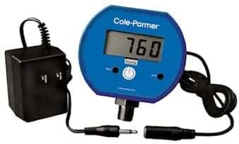 Cole-Parmer-AO-68936-80 Digital Gauge, 760 Torr; 1/4"; NPT(M)