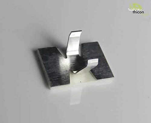 Preisvergleich Produktbild thicon 80012 Kabelschelle klein selbstklebend Metall 8 Stück