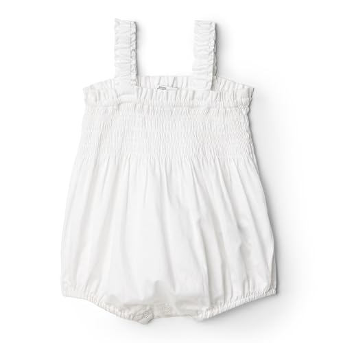 Image of Amazon Essentials x Sofia Grainge Baby Girls' Woven Sleeveless Ruffle Romper