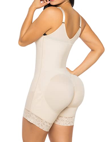 Image of YIANNA Fajas Colombianas Shapewear for Women Tummy Control Post Surgery Compression Garment with Zipper Crotch