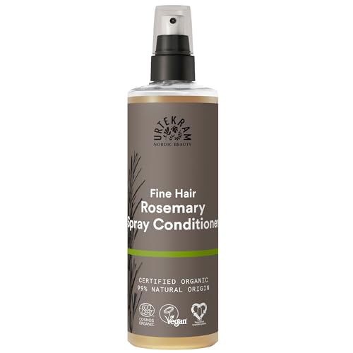 Urtekram Rosemary Leave-In Spray Conditioner – Fine Hair – Nourishing & Moisturizing – 250 ml, Vegan, Organic, Cruelty-Free, Natural Origin