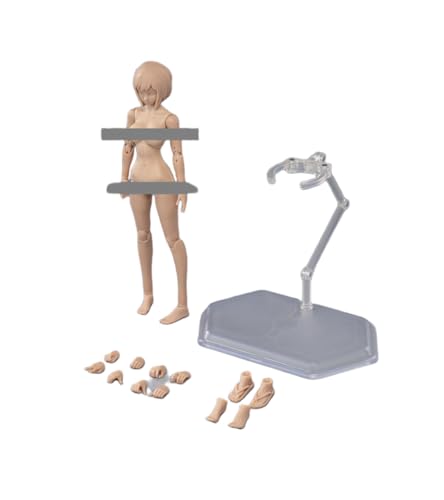 HiPlay TBLeague 1:12 Scale Female Half-Seamless Action Figure Body -Tall and Plump Body Shape, Medium Bust and Wheat skin T86-ST02B - Image 3