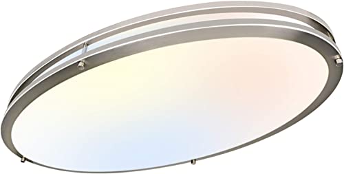 Image of hykolity 32 Inch Oval LED Ceiling Light,60W,4000LM,5CCT