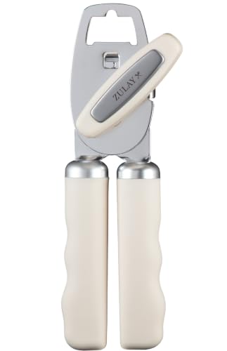 Image of Zulay Kitchen Manual Can Opener Heavy Duty Patented Stainless Steel, Cream