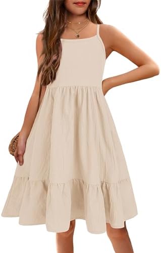 アーシナーガール&39 ;s夏のSundressスパゲッティストラップ純色リネンサイレンワンピースカジュアルサイレンワンピース