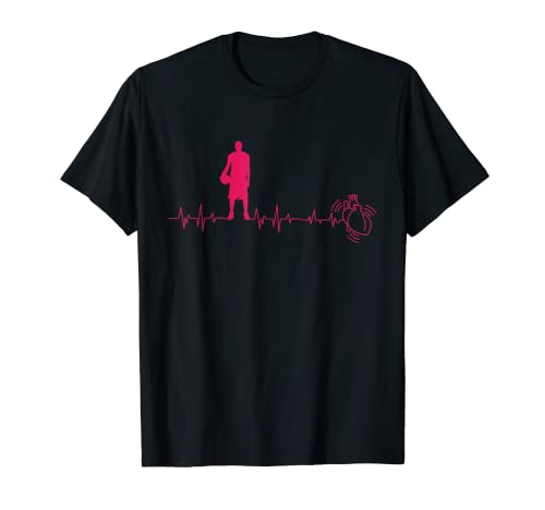 Basket Ball Heartbeat Graph Tee Diseño Camiseta
