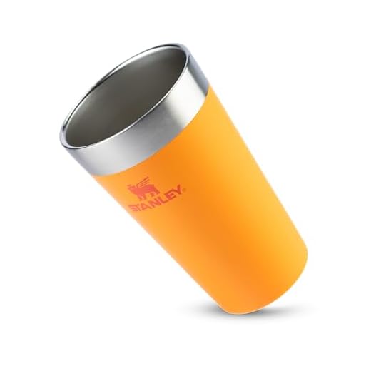 Stanley - Copo de cerveja isolado, copo empilhável Stay Chill de 473 ml, para bebidas quentes ou frias, Golden Rod