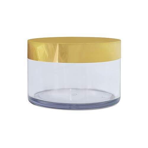 Image of Zenvista ACRYLIC TRANSPARENT SHAN JAR WITH GOLD LID | 200GM