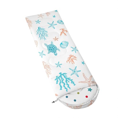 Erosebridal Bolsa de Dormir Rectangular Poliéster Color Seafoam Green Tamaño Tw para 1 Persona, Para Camping Tres Temporadas miniatura 3