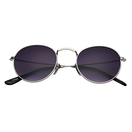 grinderPUNCH Retro Round Sunglasses - Metal Frames - Lightweight