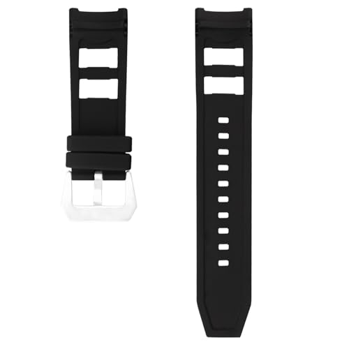 Image of Rubber Watch Band Compatible for Invicta Russian Diver 1201 1242 1805 1845 1959 26mm Silicone Strap Replacement for men and women wirst watchband, Black