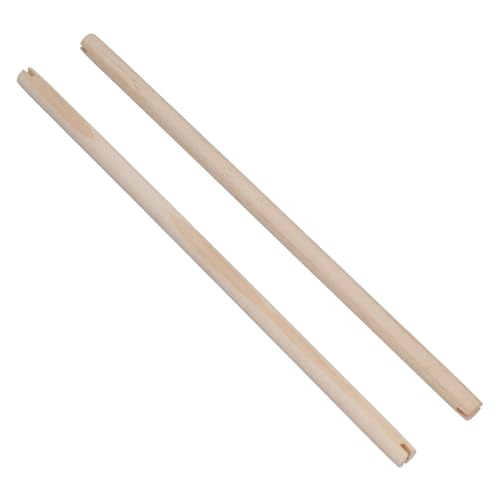 AB Tools Lot de 2 perchoirs en bois pour cage à oiseaux 40,6 cm