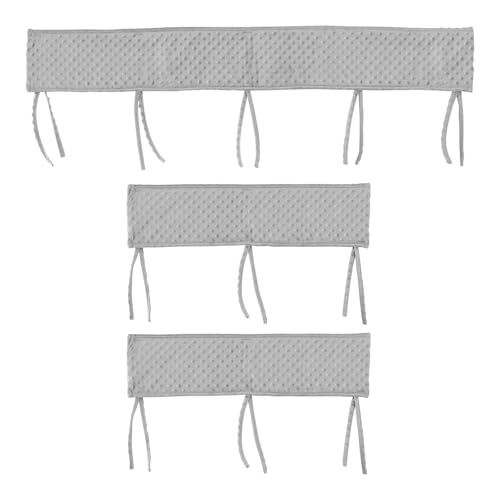 Guniata Paraspigoli per lettini, protezione per telaio del letto, paracolpi per culla, rimovibile, lavabile, protezione per bordi e angoli (grigio)