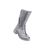 Hochwertiger Damen Motorradstiefel; Innenreißverschluß mit Klettabdeckung; Schafthöhe 28 cm, Absatz: 4 cm; Sicherheitsreflektoren, rutschfeste Profilsohle