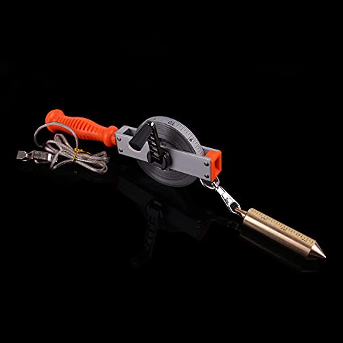 Oil Gauging Tape, Explosion-Proof Oil Tank Gauging Tapes, Stainless Steel Sounding Tape With Brass Plumb Bob (30M/98Ft) #TOP2