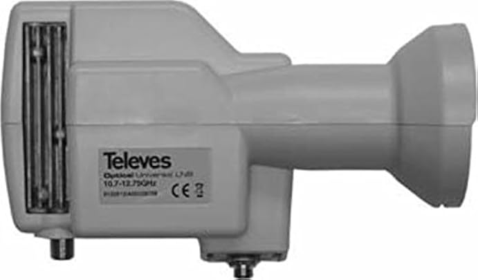 Televes OSP4 Grigio convertitori abbassatore frequenza Low Noise Block LNB Televes OSP4 Grigio convertitori abbassatore frequenza Low Noise Block LNB