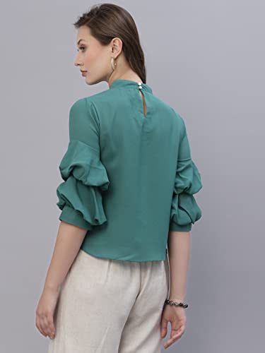 Image of Style Quotient Women Purple Crepe Top