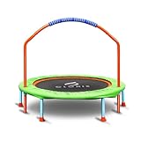 CLORIS 98 cm faltbares Fitness-Trampolin – maximale Belastung 220bl, Rebounder mit verstellbarem Schaumstoffgriff Indoor/Outdoor, Fitness, Körperübung (Grün)