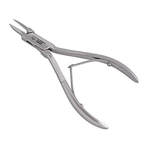 OTTO HERDER Alicates de esquina para el cuidado de los pies, cortaúñas puntiagudas con corte fino y delgado, especialmente para uñas encarnadas, instrumento de podología de acero inoxidable