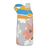 Matériaux de qualité : les bouteilles d'eau de sport (16 x 7,5 cm) utilisent du silicone tritan et de qualité alimentaire. Idéales pour la pratique sportive ou les pique-niques. Ne convient pas aux enfants de moins de 3 ans