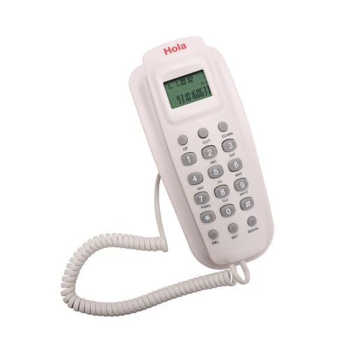 Image of Hola TF 620 Slim Corded Telephone, White