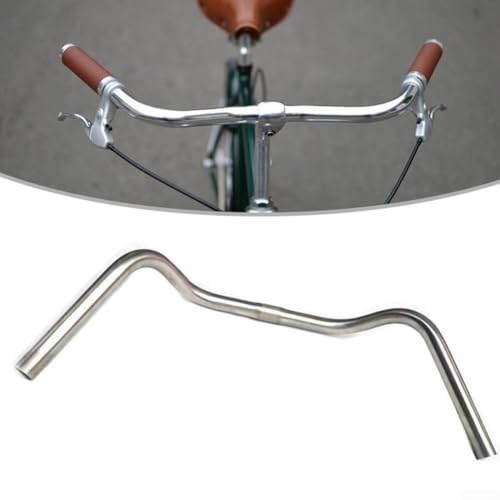LatoYard Manillar de Acero Inoxidable para Bicicleta de Trekking, Ancho de 560 mm, Ajuste de 25,4 mm, Estilo Todo Terreno