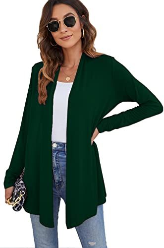 Image of Ladlop Women's Lightweight Open Front Cardigans Long Sleeve Casual Soft Drape Fall Cardigan