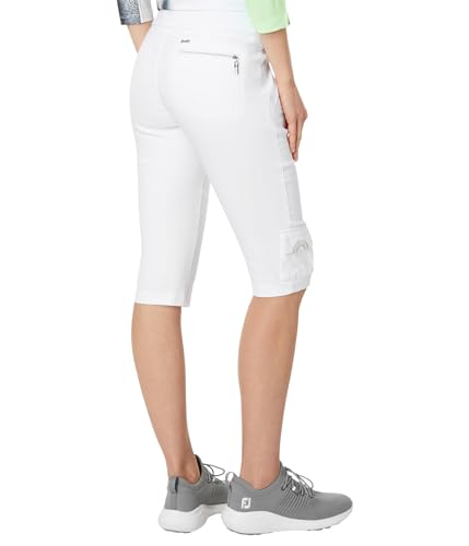 Jamie Sadock Womens 24.5" Skinnylicious Knee Capris Pure White 10 30.53