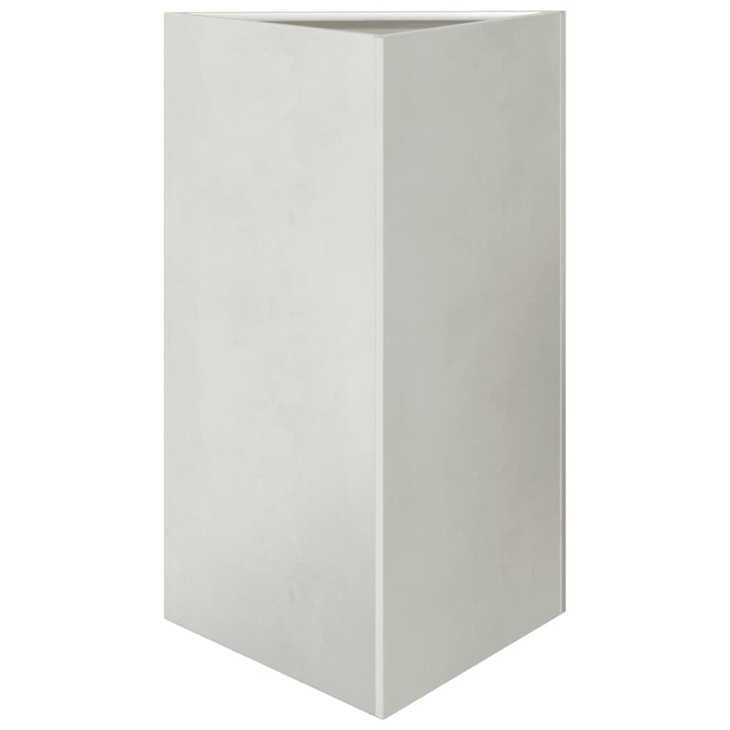 Macetero triangular, 2 unidades, 50 x 43 x 75 cm, acero inoxidable, para jardín, balcón, terraza, con protección contra la oxidación y estabilidad para plantas, verduras, hierbas, flores